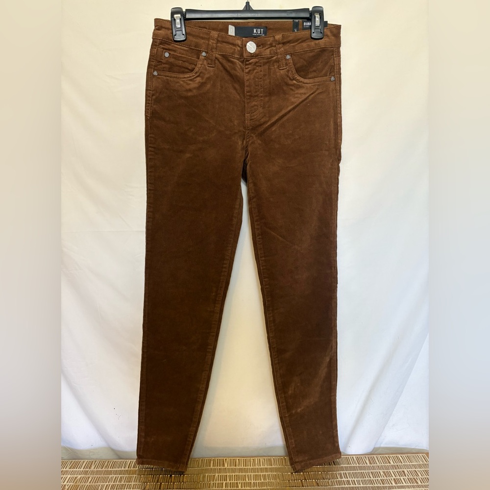 NWT Kut From The Kloth Diana Corduroy Relaxed Fit Skinny Size 2